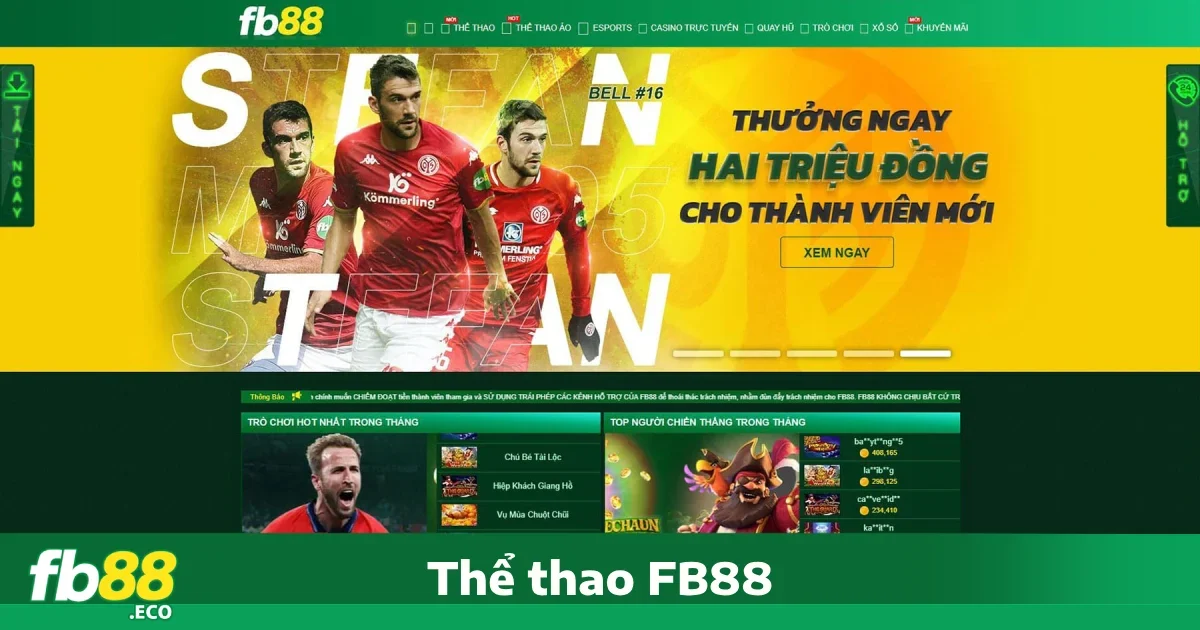 Thể thao Fb88 1 Những lý do nên chọn Thể thao FB88
